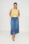 Imagem de Saia midi jeans com bolso faca