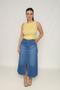 Imagem de Saia midi jeans com bolso faca