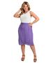 Imagem de Saia Midi Plus Size Mix de Estampas Secret Glam Roxo