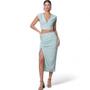 Imagem de Saia Midi Sly Wear de Chiffon com Fenda