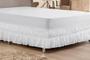 Imagem de Saia P Cama Box King Size Com Duplo Elástico - Branco