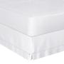 Imagem de Saia Para Cama Box Queen Percale 200 Fios 01 Peça Branco