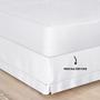 Imagem de Saia Para Cama Box Queen Percale 200 Fios 01 Peça Branco