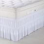 Imagem de Saia Para Cama Box Solteiro Branca Com Elastico Duplo