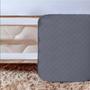 Imagem de Saia Para Cama Solteiro Box Matelada Super Macio Varias Cores Com Elastico