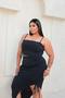 Imagem de Saia Plus Size Midi Feminina Fenda Lateral Ajustável 46 a 54