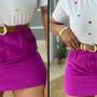 Imagem de Saia Shorts em Alfaiataria com Cinto