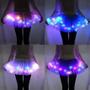 Imagem de Saia Tutu Tule Infantil Com Led Meninas Rosa Pisca Com Glitter