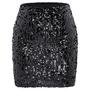 Imagem de Saia Zando Sequin Shiny Glitter Sparkly High Waist Black