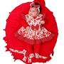 Imagem de Saída De Maternidade Bebe Menina Floral Rosa Vermelho 5 Peça