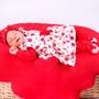 Imagem de Saída de Maternidade Menina Aconchego Bela Floral Vermelho 05 Peças P