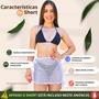 Imagem de Saída De Praia Feminina Kimono Curta Transparente Ajustável