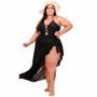 Imagem de Saida De Praia Longa Canga De Amarrar Pareô Plus Size