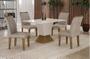 Imagem de Sala de Jantar Completa com 4 Cadeiras 1,20x0,80m - Larissa - Leifer Móveis