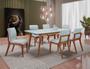 Imagem de Sala de Jantar Completa com 6 Cadeiras Madeira Maciça 1,80x0,90 metros - Petra - Art Salas