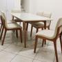 Imagem de Sala de Jantar Completa com 6 Cadeiras Madeira Maciça 2,20x1,10 metros - Petra - Art Salas