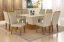 Imagem de Sala de Jantar Completa com 8 Cadeiras 1,35x1,35m - Larissa - Leifer Móveis