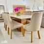 Imagem de Sala de Jantar Completa com 8 Cadeiras 2,20x1,0m - Amsterdã Lisboa - Art Salas