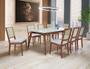 Imagem de Sala de Jantar Completa Madeira Maciça com 8 Cadeiras 2,20x1,10m - Jade - Art Salas