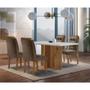 Imagem de Sala de Jantar Mesa Olímpia 120CM MDF Canto Copo com 4 Cadeiras Carol Moderna