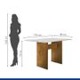Imagem de Sala de Jantar Moderna com Vidro 4 Cadeiras - Julia-Ypê - Cel Móveis