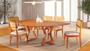 Imagem de Sala de Jantar Tampo Orgânico com 5 Cadeiras maciça encosto Palinha  2,20x1,20m - Premium - Sala Nobre