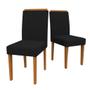 Imagem de Sala de Jantar Veneza Ypê/Preto 120x80cm com 4 Cadeiras Ana
