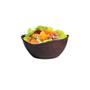 Imagem de Saladeira bowl oval design marrom tigela p/ salada pipoca