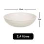 Imagem de Saladeira redonda 2,4lt tigela bowl 25cm Bege