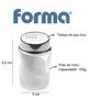 Imagem de Saleiro Pimenteiro Porta Sal Dispenser Vidro Tampa Inox 100g Mesa Servir Pote Dispenser Temperos Condimentos