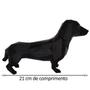 Imagem de Salsicha Dachshund 21Cm Cachorro 3D Objeto Decorativo Preto