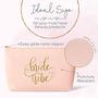 Imagem de Samantha Margaret - Bride & I Do Crew Faux Leather Makeup & Toiletry Bags para despedidas de solteira, casamentos, presentes de noiva, chuveiros nupciais - 11 Piece Set (Pink Blush)