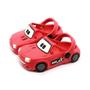 Imagem de Sandália Babuche Infantil Masculina Plugt Uno Vermelho Com Carro, Calce Fácil, Leve e Confortável