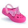 Imagem de Sandália Babuche Premium Kids Menina Borboleta Pink Com Glitter Mar&Cor