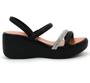 Imagem de Sandalia Beira Rio 8455.307 Salto Alto Elastico Flatform Feminino