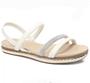 Imagem de Sandália Beira Rio Flat Feminina Branco OFF com Strass 8321.1546