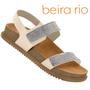 Imagem de Sandalia Beira Rio Original Lancamento Papete Strass Feminina Conforto Chinelo Rasteira