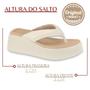 Imagem de Sandalia Beira Rio Plataforma Flatform Original Anabela Chinelo Tamanco