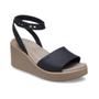 Imagem de Sandália crocs brooklyn ankle strap wedge black/mushroom