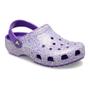 Imagem de Sandália crocs classic clog glitter infantil neon purple/multi