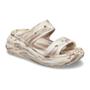Imagem de Sandália crocs classic crush plataform marbled sandal bone/multi