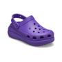 Imagem de Sandália crocs classic crush platform clog neon purple