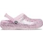 Imagem de Sandália crocs classic lined glitter clog t flamingo