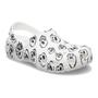 Imagem de Sandália crocs classic skull print clog k white/black