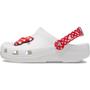 Imagem de Sandália crocs disney minnie mouse classic clog k white/red