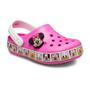 Imagem de Sandália crocs fun lab minnie mouse band clog infanto juvenil electric pink