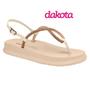 Imagem de Sandalia Dakota Original Feminina Sandalia Flatform Rasteira Tiras Com Brilho Casual Fecho Fivela Strass Lancamento Detalhes