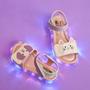 Imagem de Sandália de Led Infantil Pampili Lulli Pets Colorida 697.040