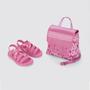 Imagem de Sandália e Bolsa Menina Grendene Kids Barbie Rosa 22955