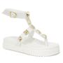Imagem de Sandália Fashion Feminina com Fivela Ajustável Ecológico Desfile com Estilo Branco